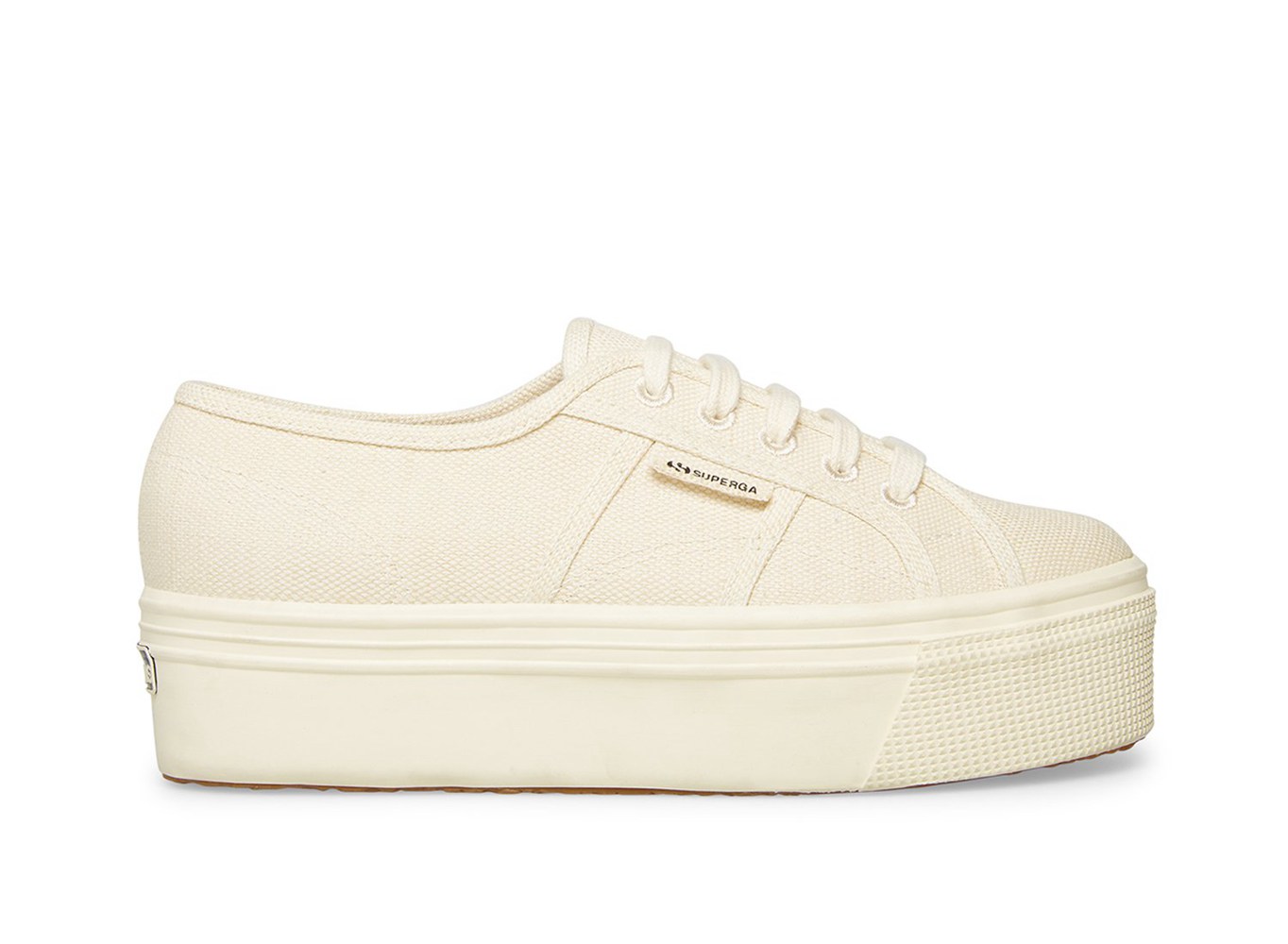 Superga Plataforma Mujer Beige - 2790 Organic Cotu - 704169RET